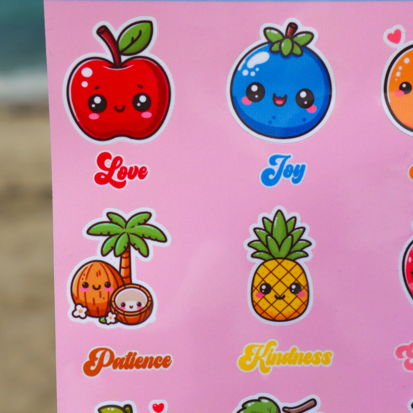 Fruits of the Spirit Sticker Sheet