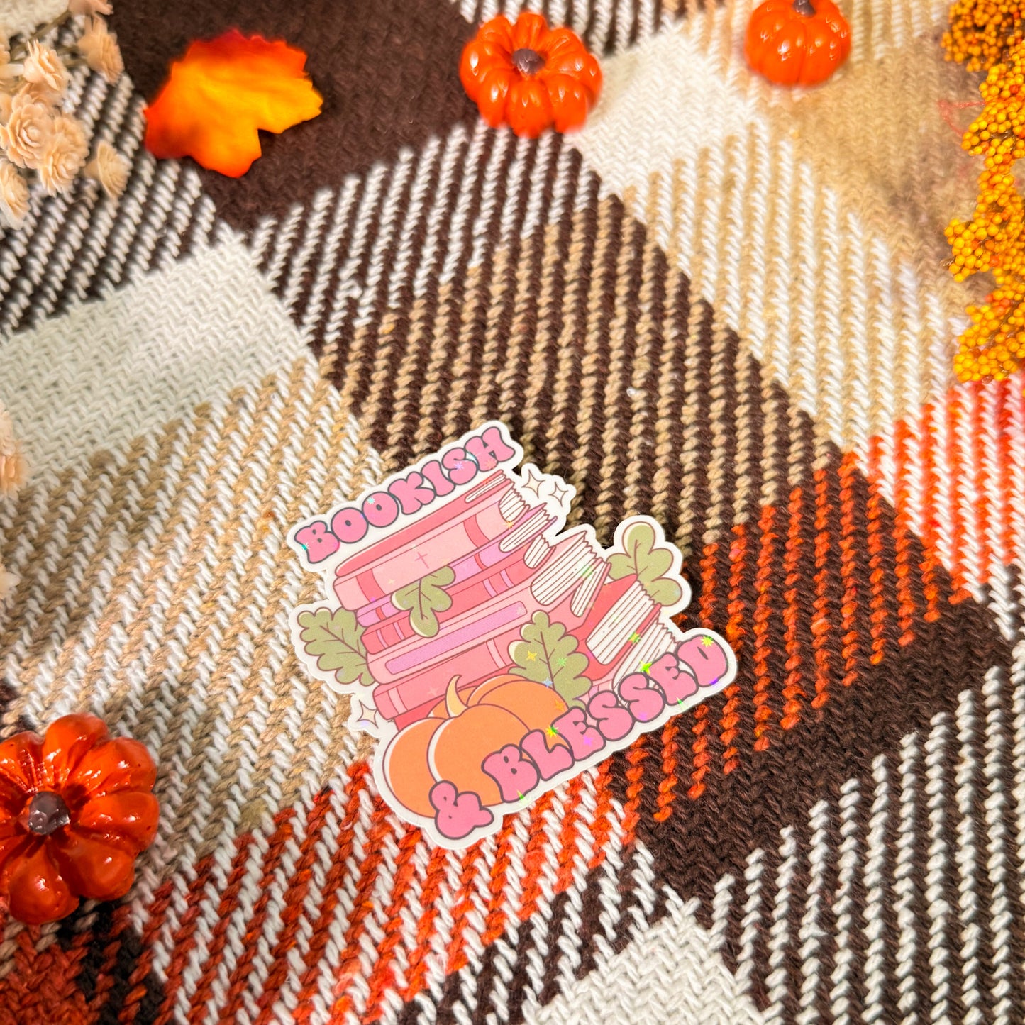 Bookish & Blessed Sticker