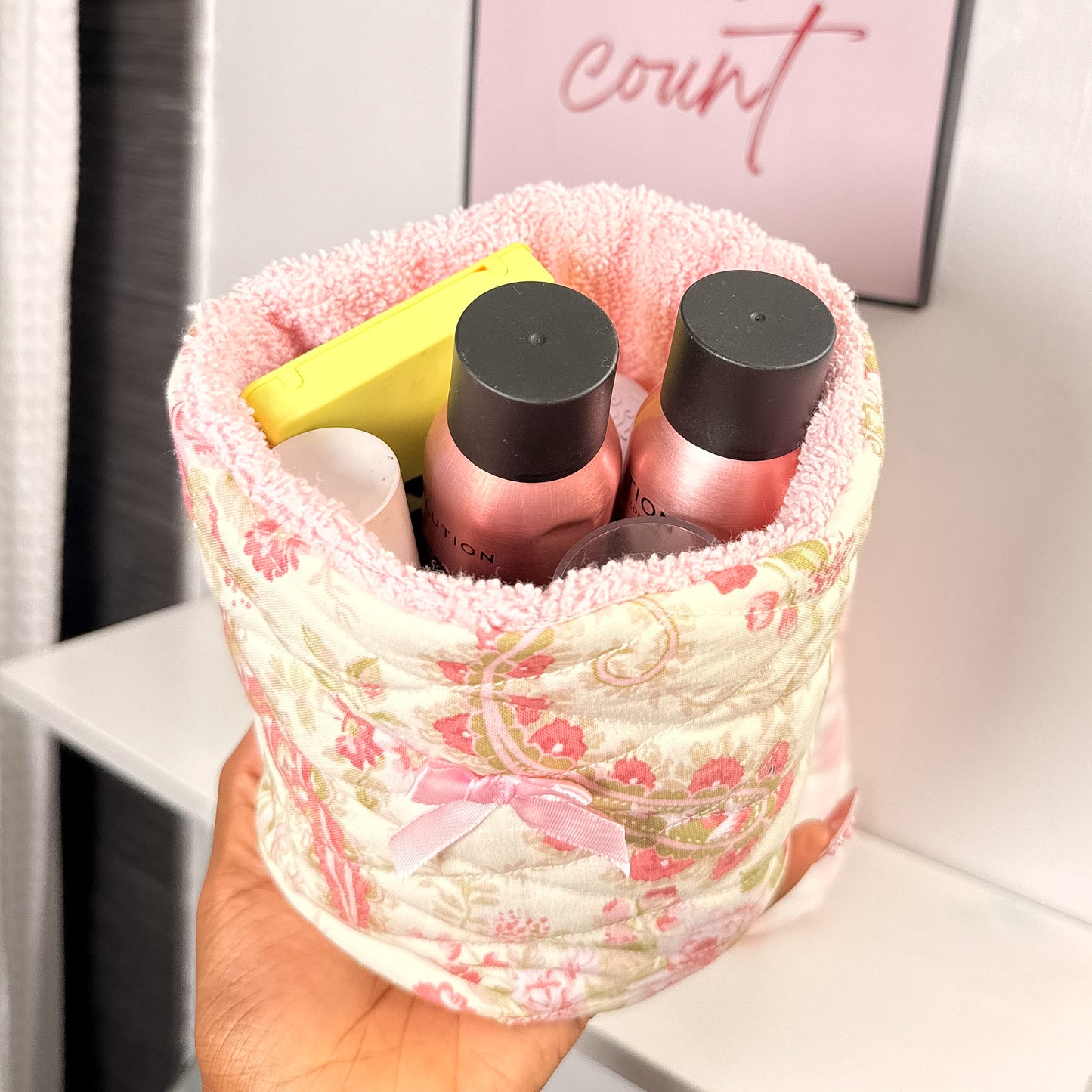 Esther Quilted Vanity Bucket