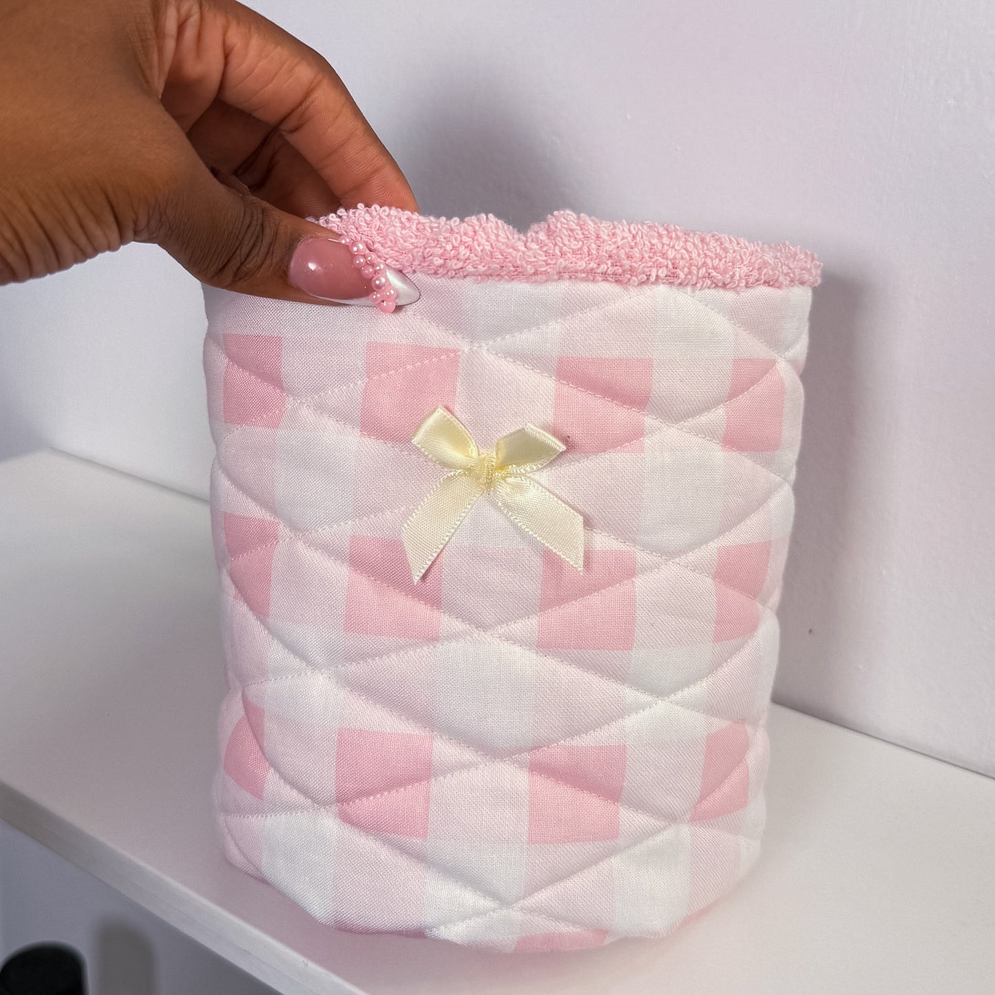 Mary Quilted Vanity Bucket