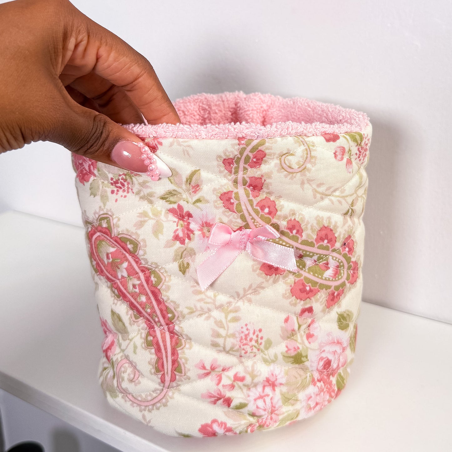 Esther Quilted Vanity Bucket