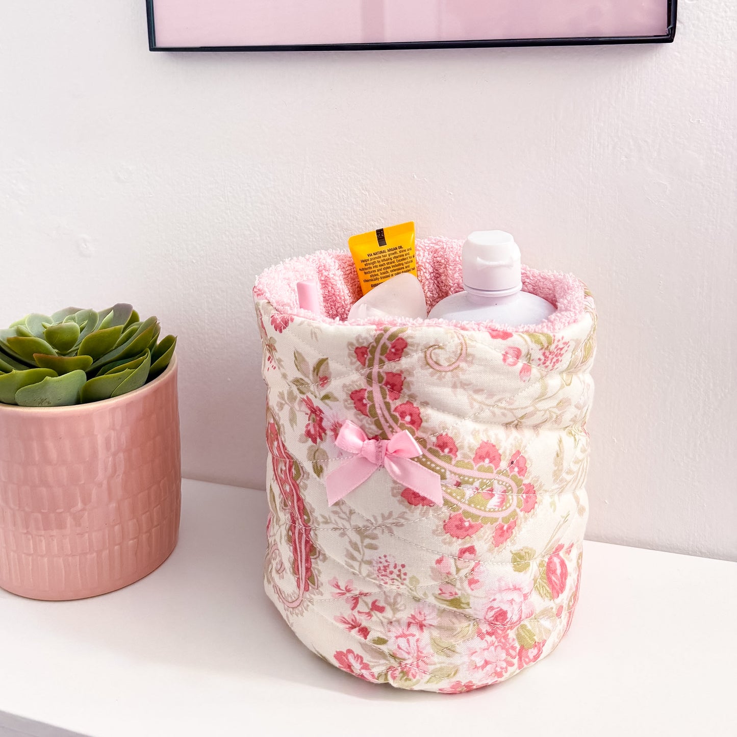 Esther Quilted Vanity Bucket
