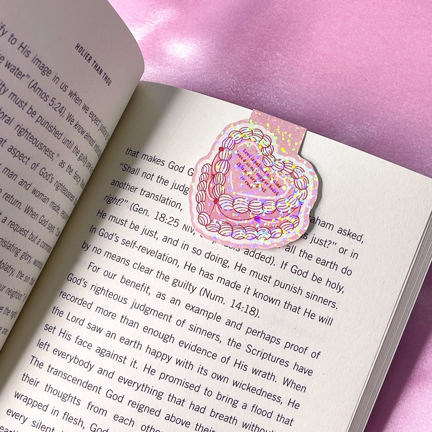 Love Is Patient Heart Cake Magnetic Bookmark