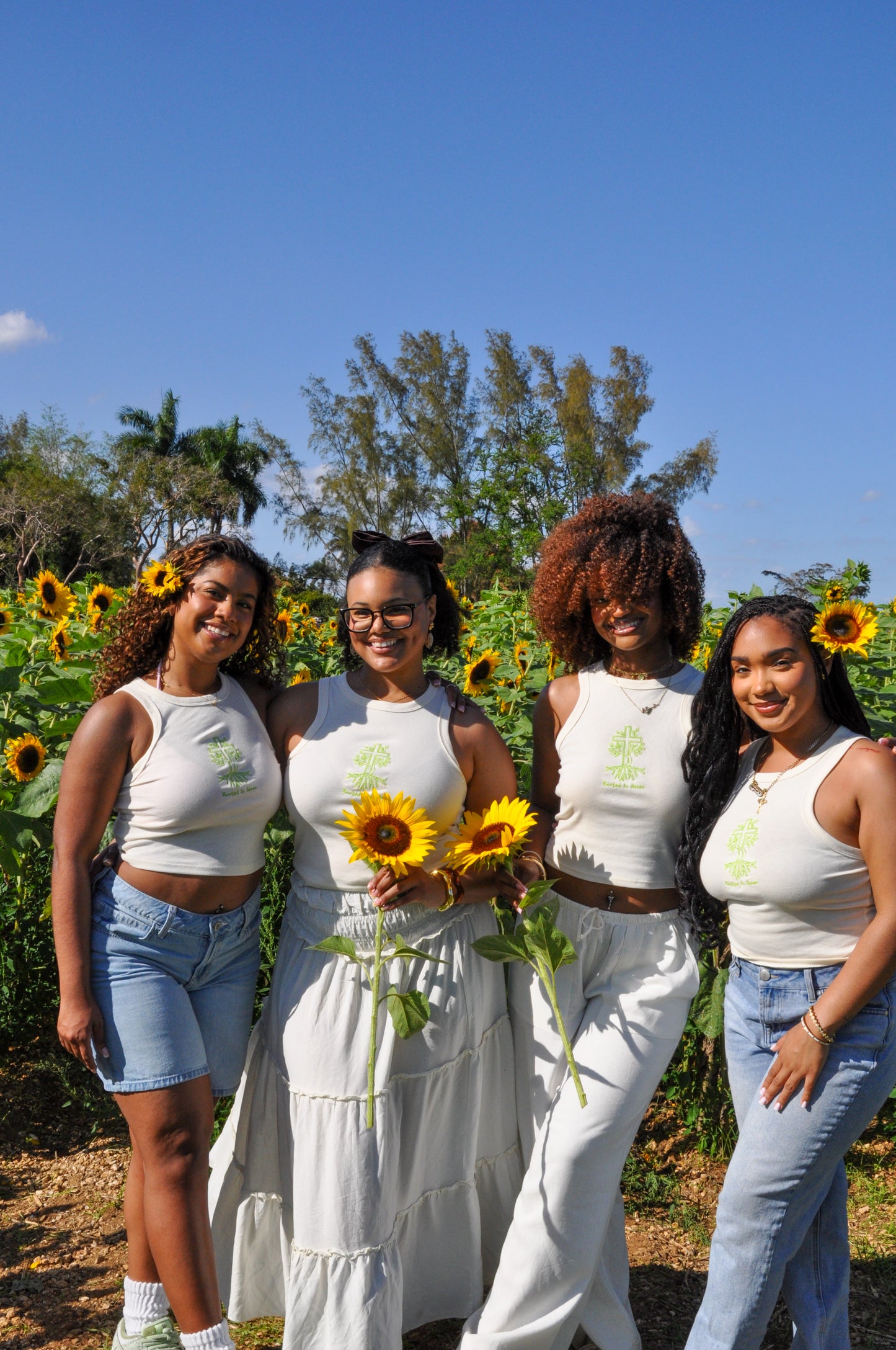 Rooted in Jesus Embroidered Tank