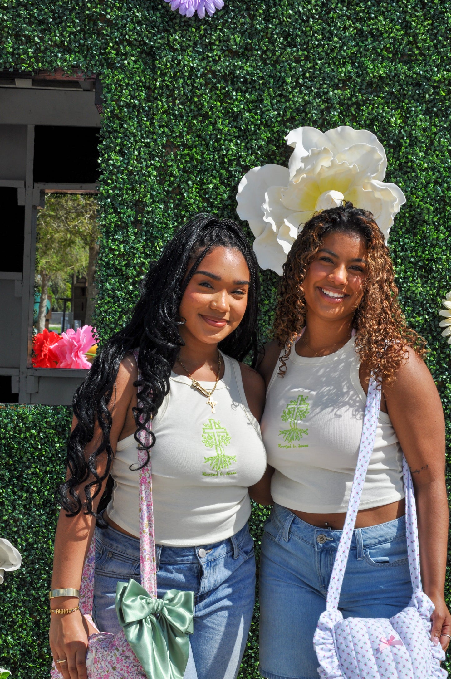 Rooted in Jesus Embroidered Tank