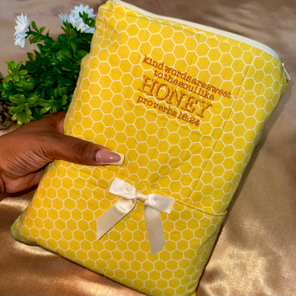Honey Quilted Book Sleeve