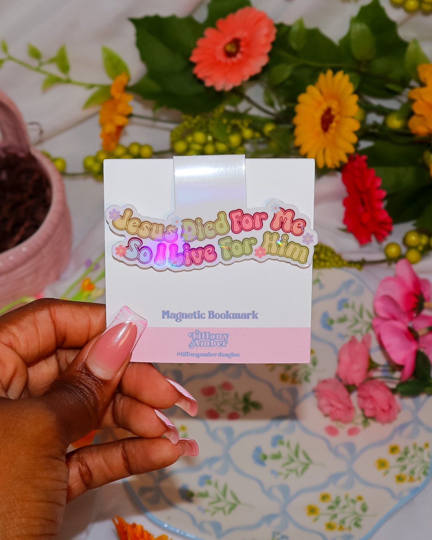 Jesus Died For Me So I Live For Him Magnetic Bookmark