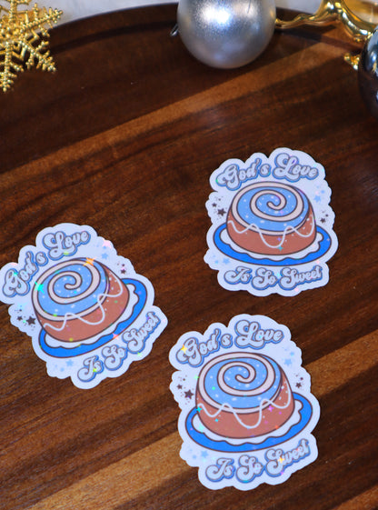 “God’s Love Is Sweet” Sticker