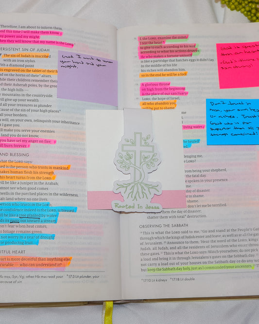 Rooted In Jesus Magnetic Bookmark