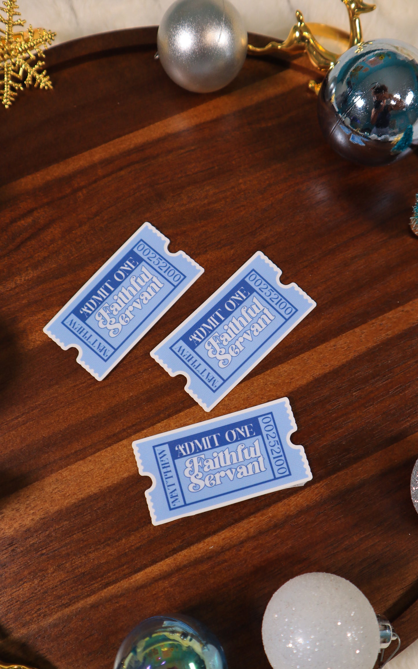 Faithful Servant Ticket Sticker