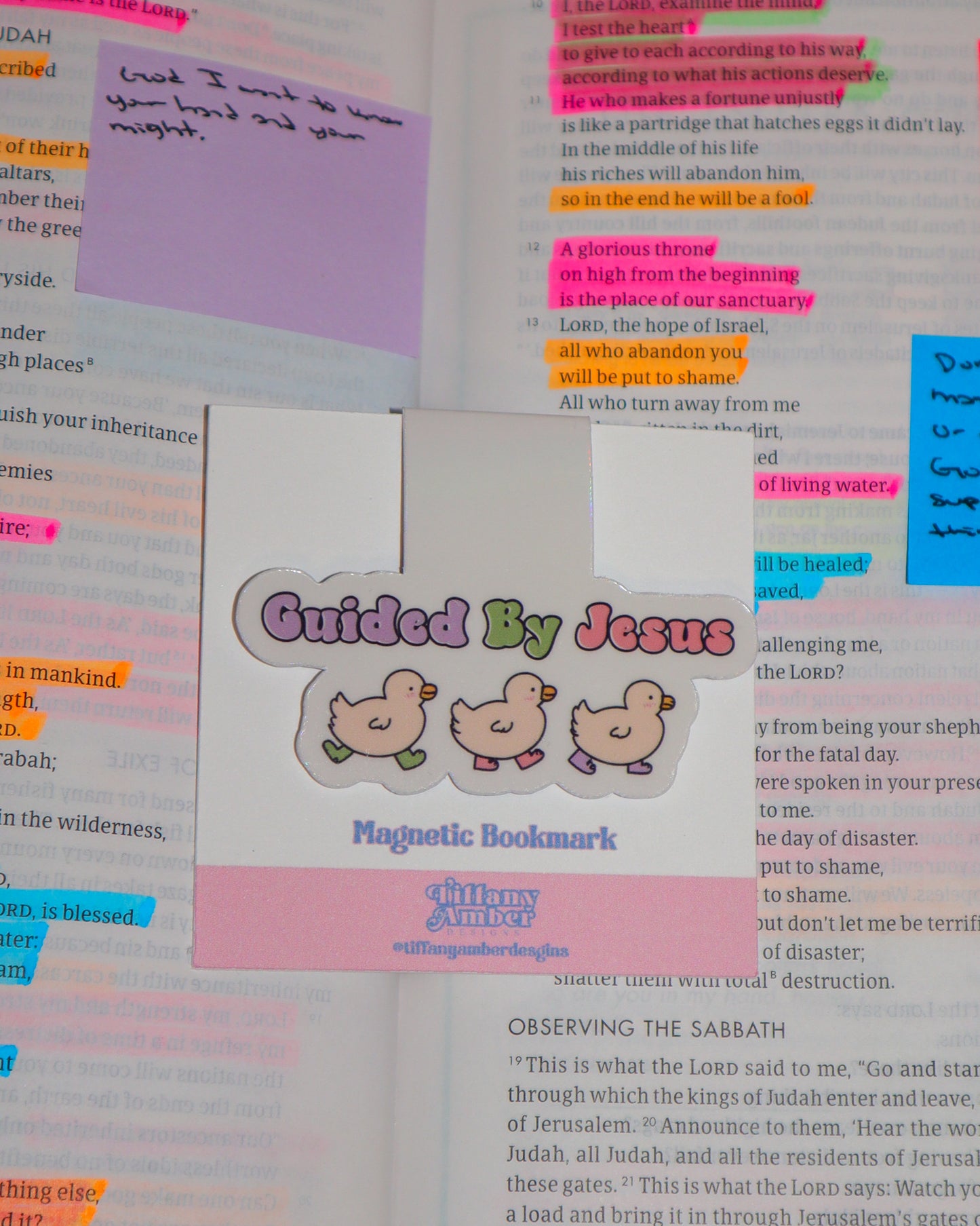 Guided By Jesus Magnetic Bookmark
