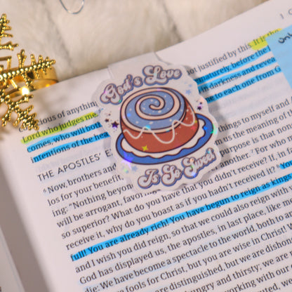"God’s Love Is Sweet” Cinnamon Roll Magnetic Bookmark
