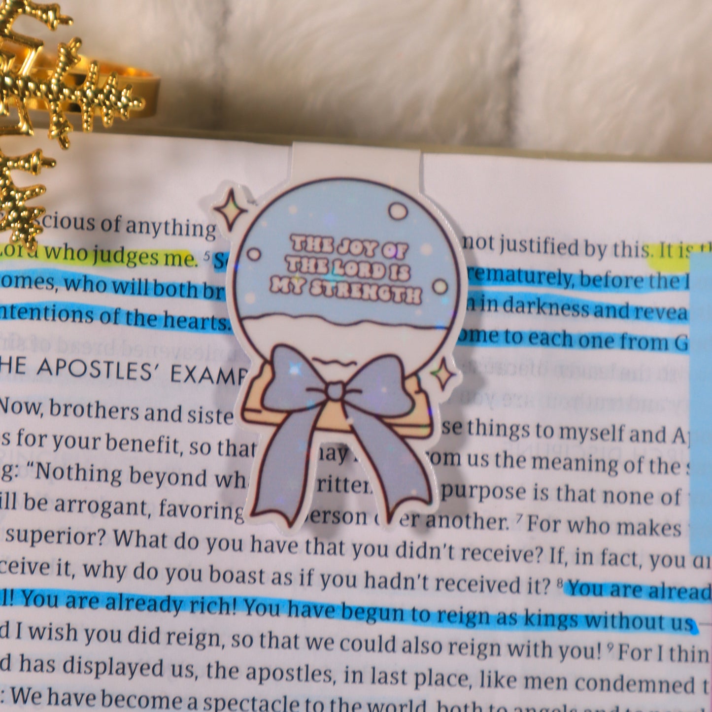 Joy Of The Lord Magnetic Bookmark