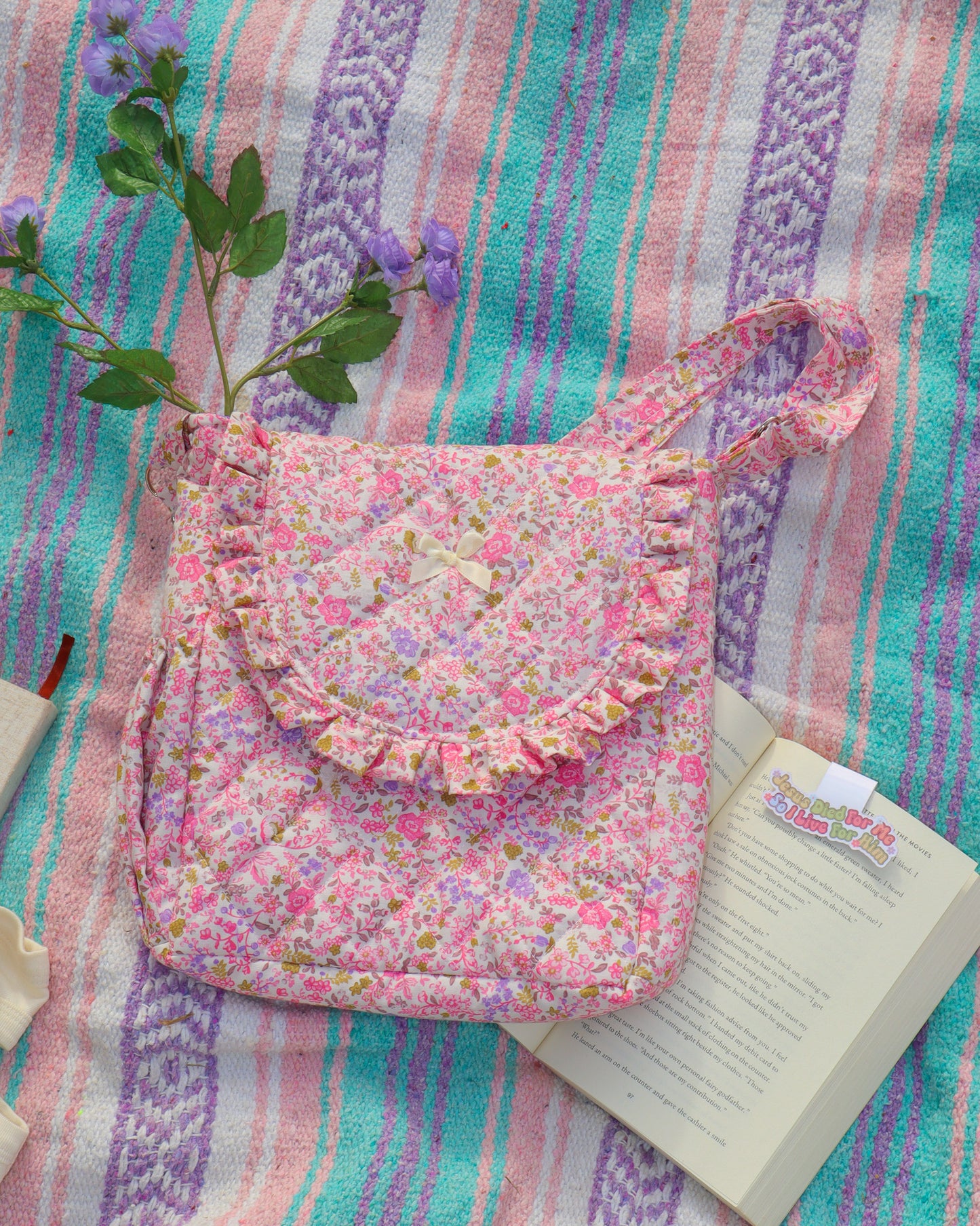 Rooted In Love Quilted Bible Tote Bag