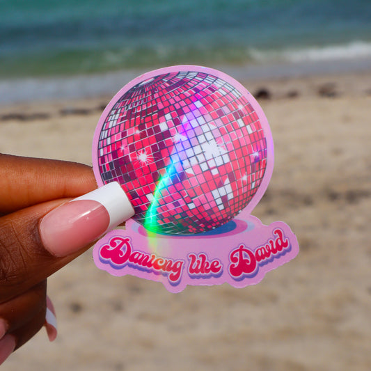 Dancing Like David Sticker