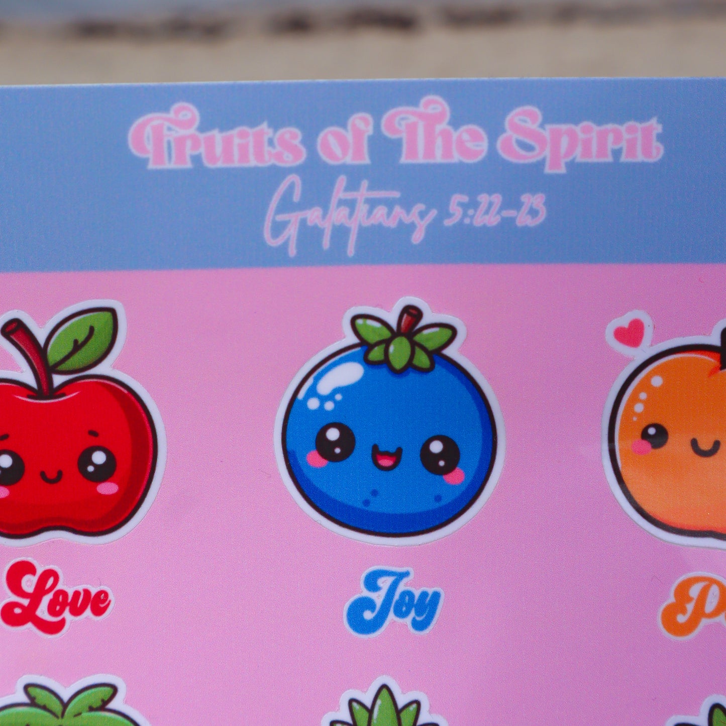 Fruits of the Spirit Sticker Sheet