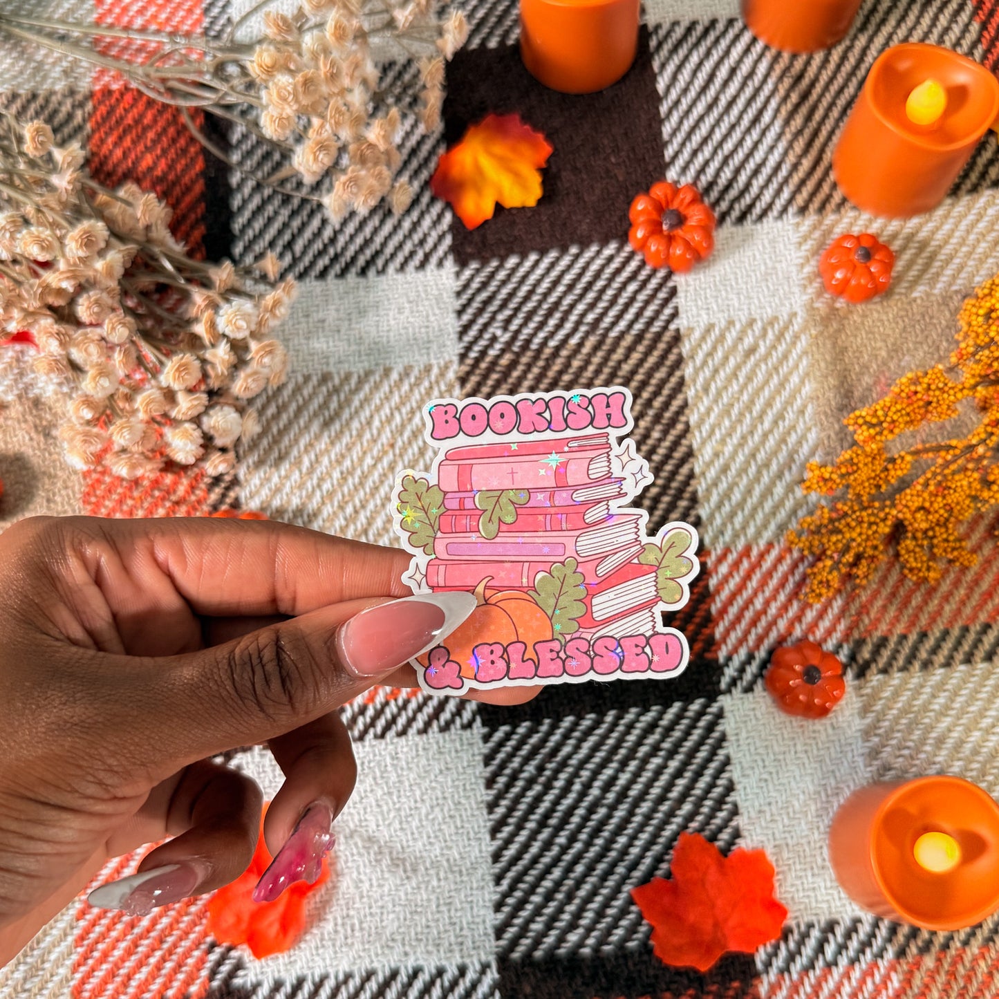Bookish & Blessed Sticker