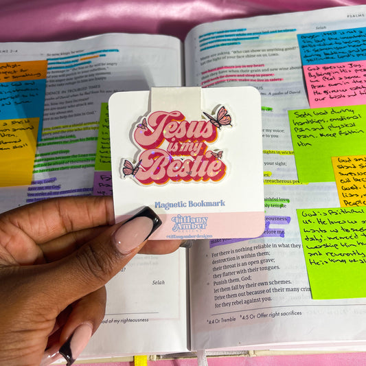 Jesus is My Bestie Magnetic Bookmark