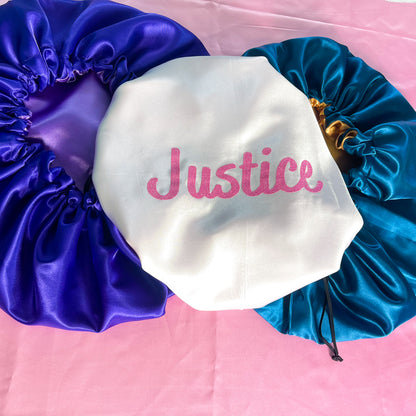 Personalized Reversible & Adjustable Satin Bonnets