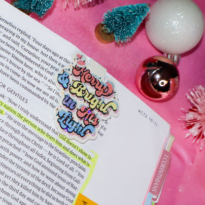 Merry and Bright Holiday Bookmark