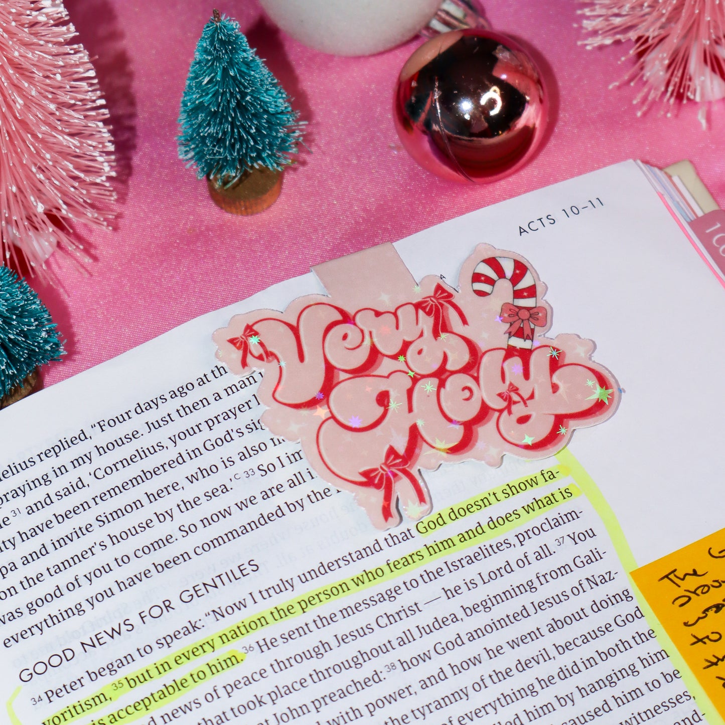 Very Holy Holiday Bookmark