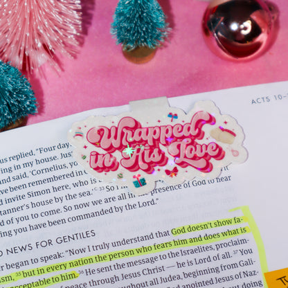 Wrapped in His Love Holiday Bookmark