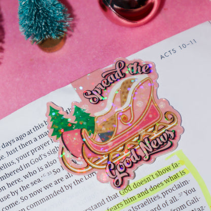 Spread the Good News Holiday Bookmark